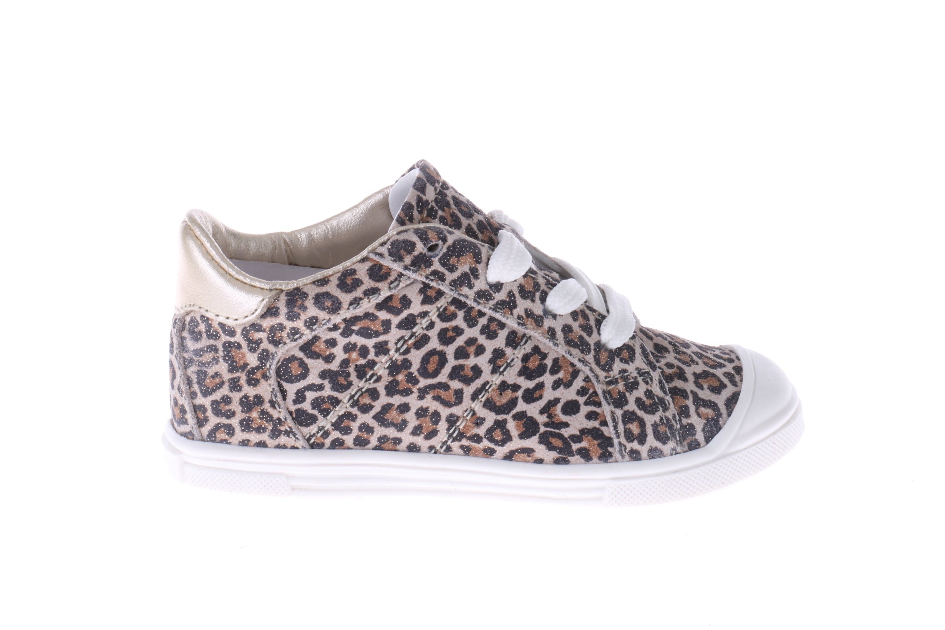 Pinocchio Sneaker mit Leo-Muster beige combi / lt blue / red combi / salmon rosa