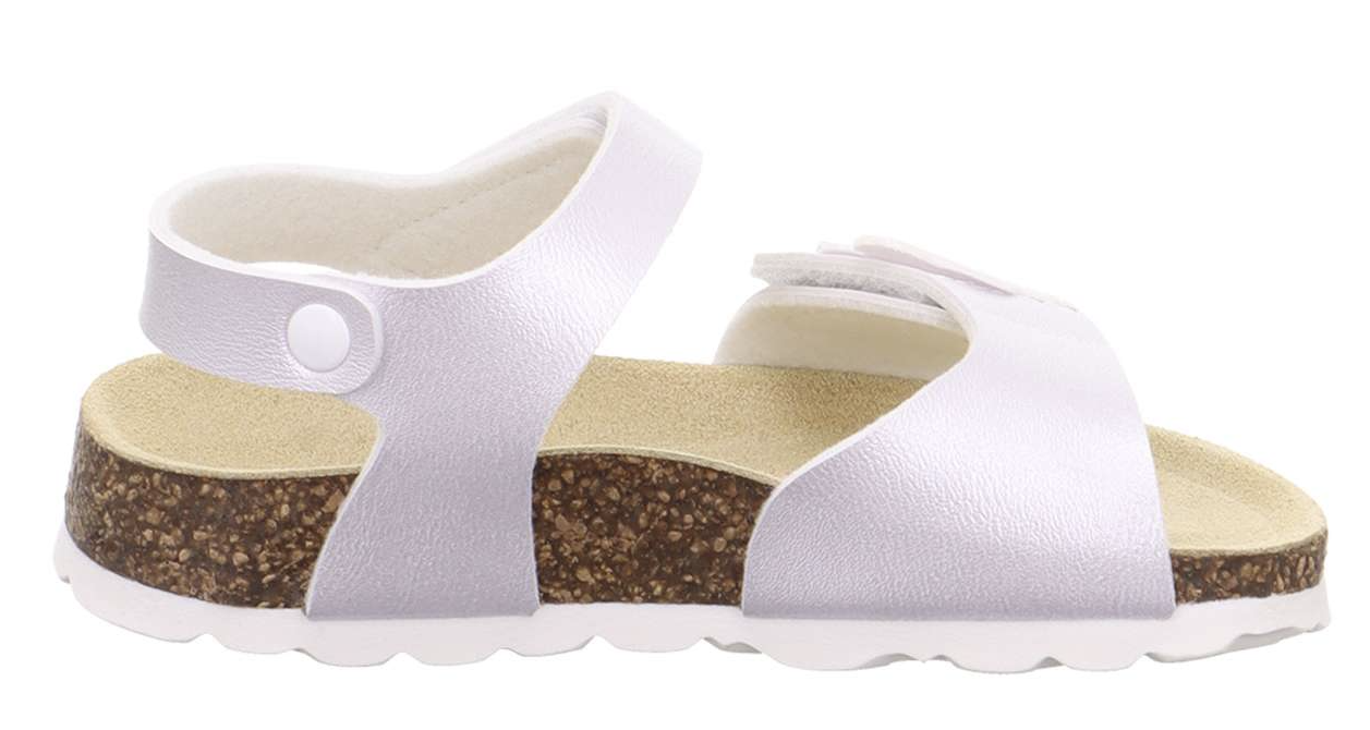 superfit FUSSBETTPANTOFFEL - weiß Sandale mit Klettverschluss