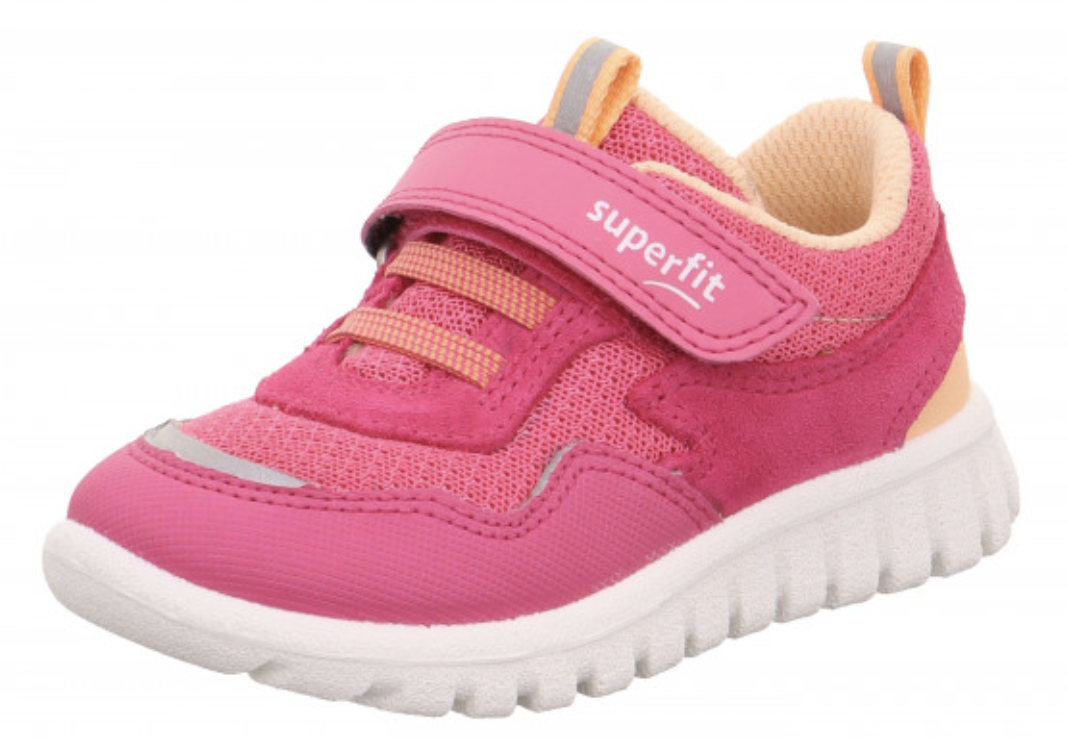 superfit Sport7 mini pink/orange Sneaker low mit Klettverschluss