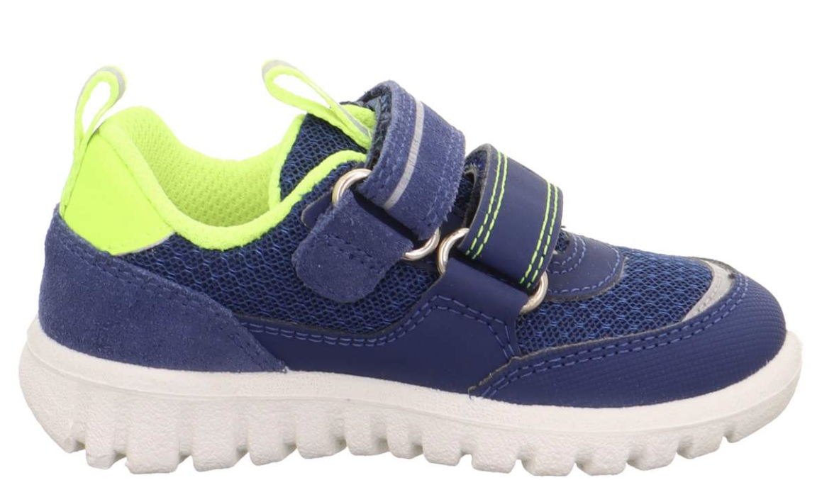 Sport7 mini Sneaker low mit Klettverschluss blau/gelb